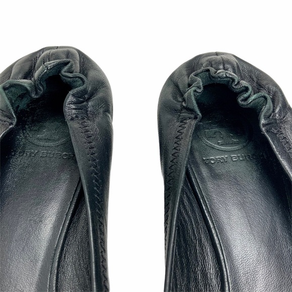SOLD ***TORY BURCH Reva Black Flats. SZ 8.5 - Picture 7 of 15